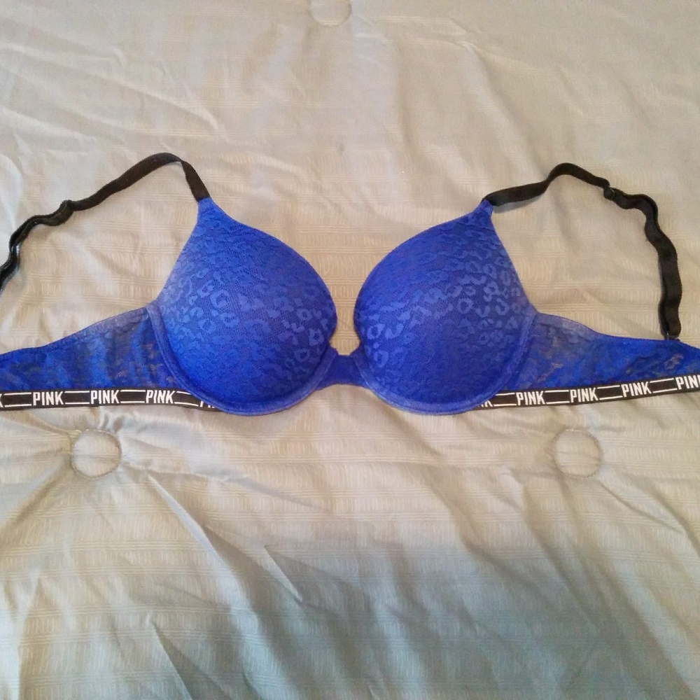 Victoria's Secret PINK Leopard Push Up Bra 34C